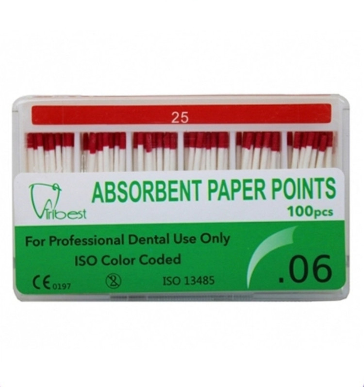 کن کاغذی ۶٪ تریبست (Tribest Absorbent Paper Points 6% Taper)