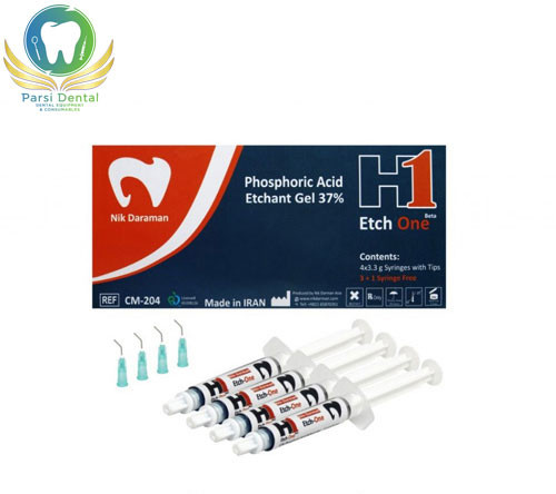 کیت ژل اسید اچ نیک درمان مدل چهار سرنگ H1 Etchant Gel 4Syr