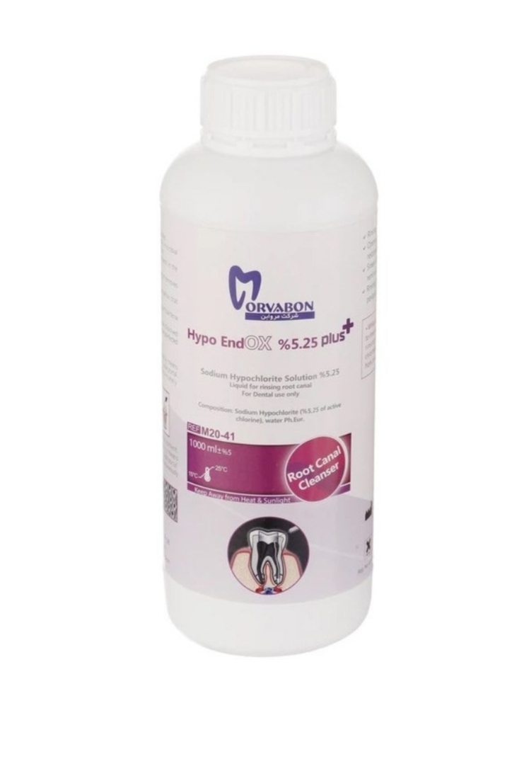 محلول هیپوکلریت سدیم 5.25% Hypo-Endox مروابن یک لیتری