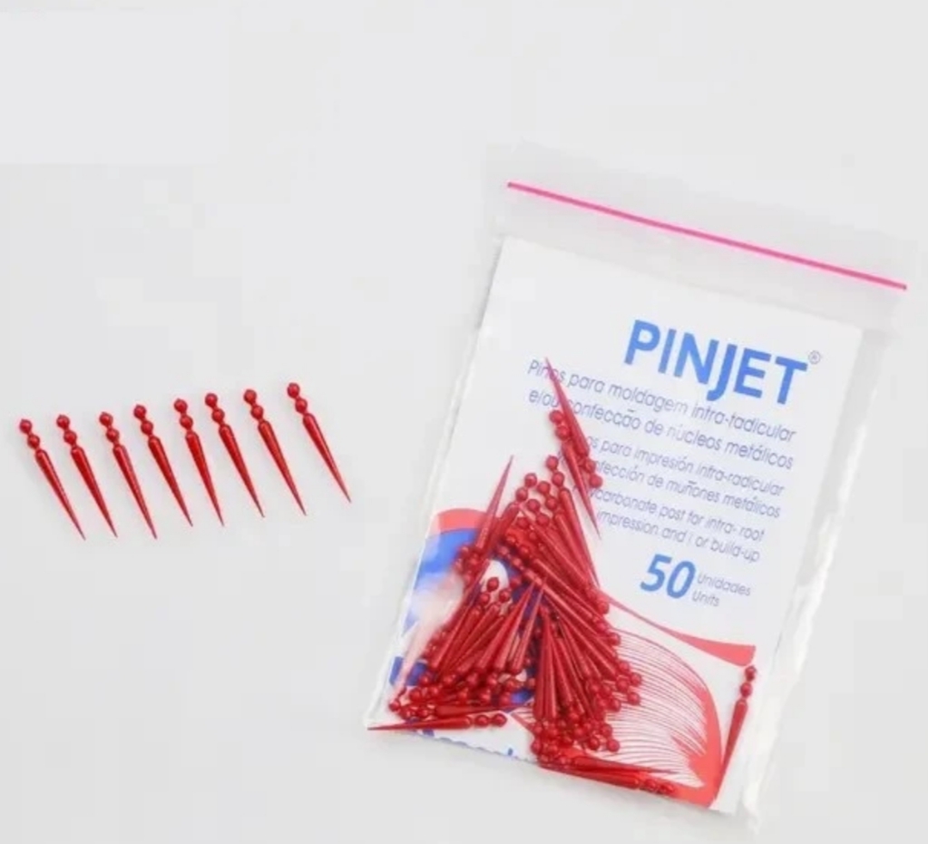 پست قالب‌گیری داخل ریشه دندان انجلوس پینجت PINJET بسته ۵۰ عددی